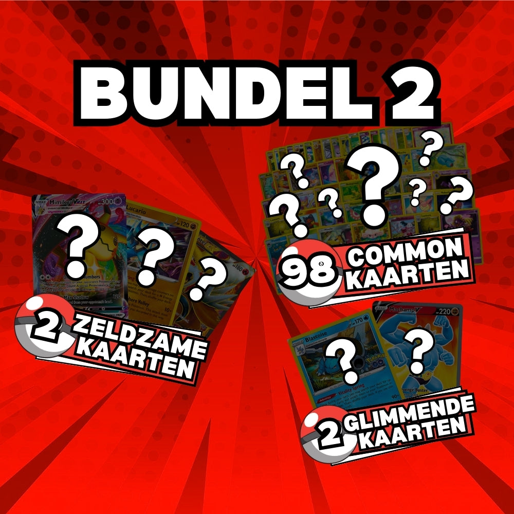 100 POKÉMON Kaarten Bundel