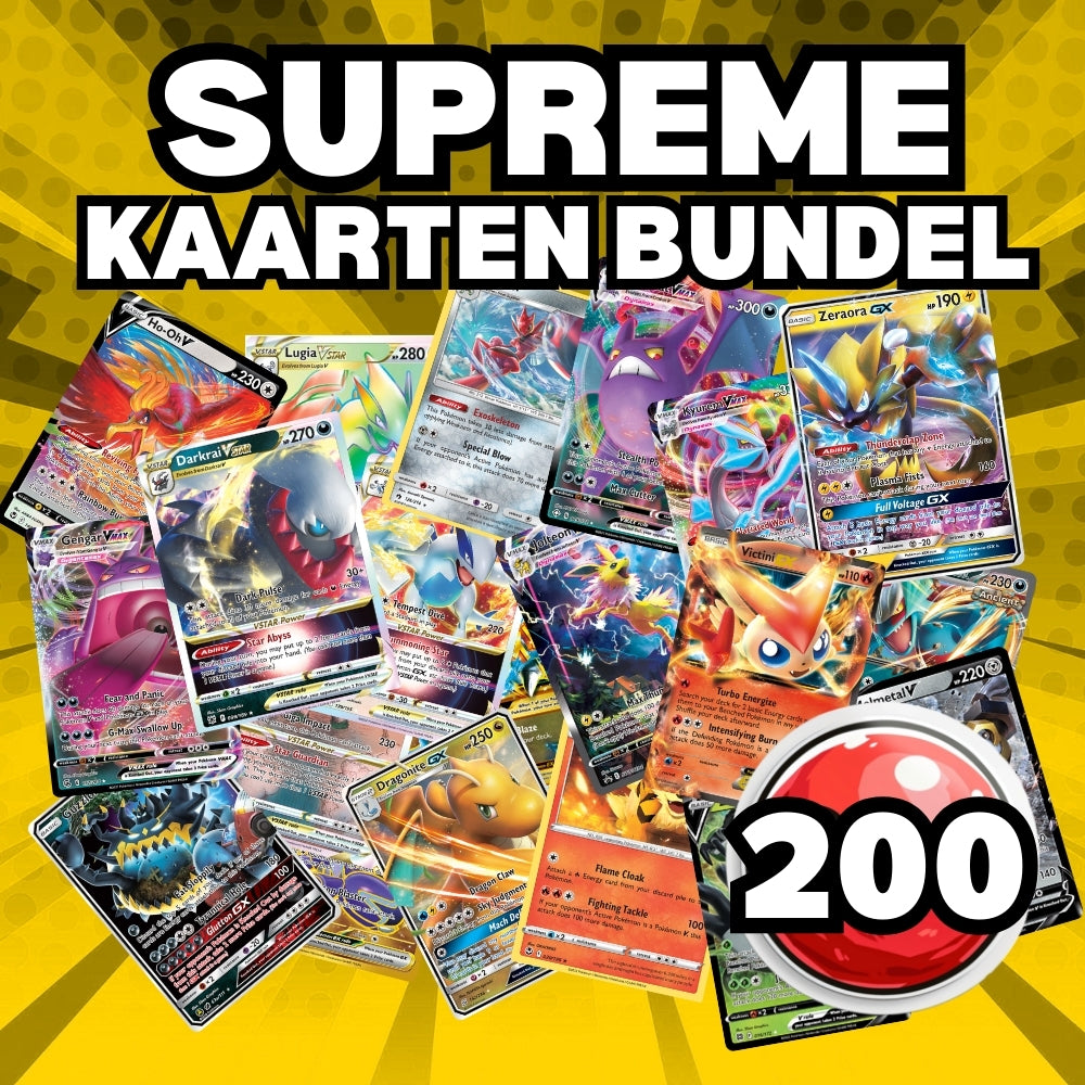 200 POKÉMON Kaarten Bundel